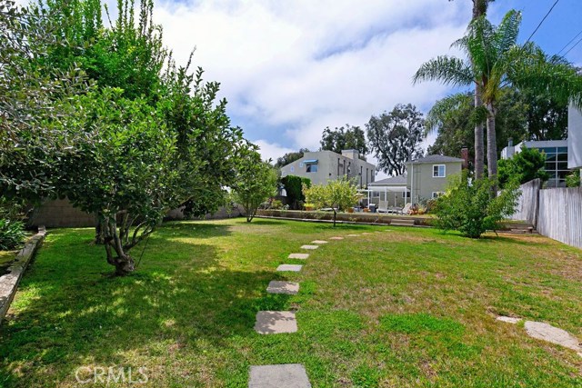 shot taken from the back of the property line