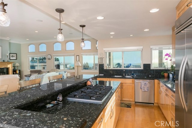 Enjoy the ocean view as you wash dishes from the chefs kitchen!