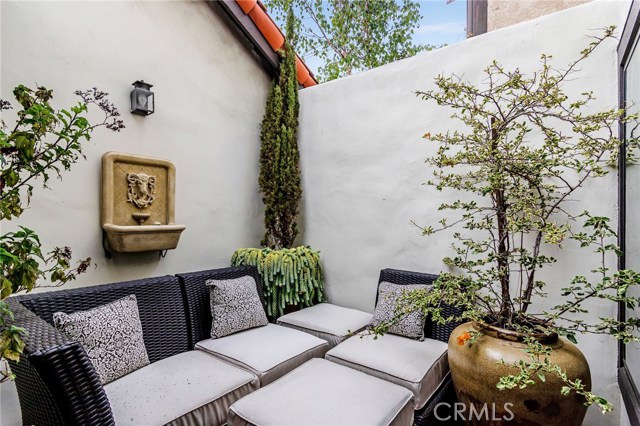 Private atrium located off the master bathroom.