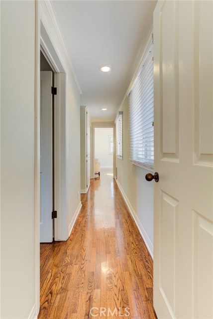 Bedrooms and office hallway