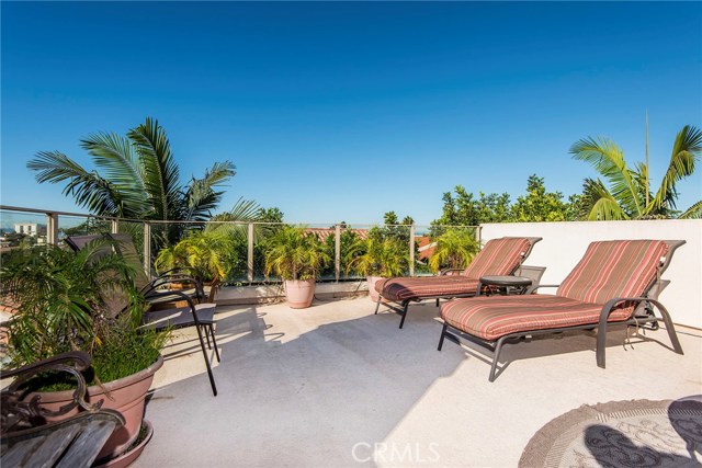 Roof deck with views.