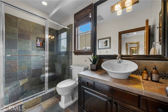 3/4 bath as part of guest quarters over garage