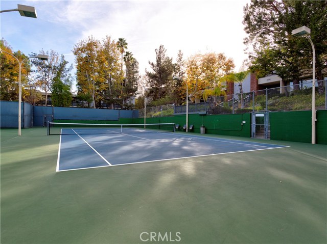 One of the 2 regulation tennis courts