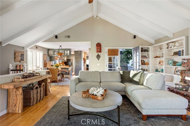 Family room opens to breakfast nook and kitchen