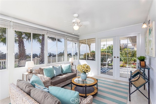 Sunroom off of dining room.