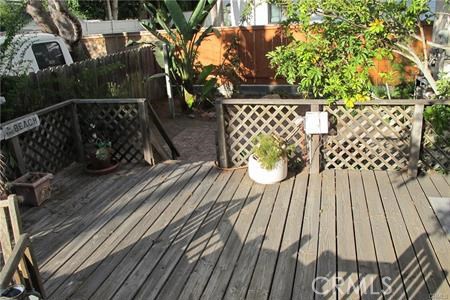 Deck photo from lease listing