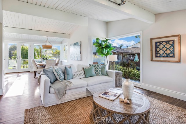 Natural light adds to the chic look of this beachy home