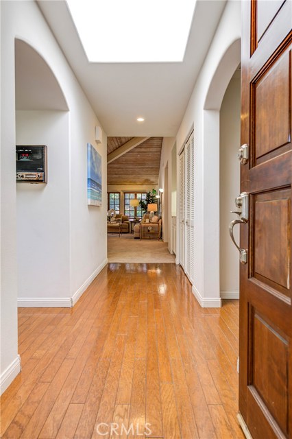 Hardwood Entry Hall, with Laundry area