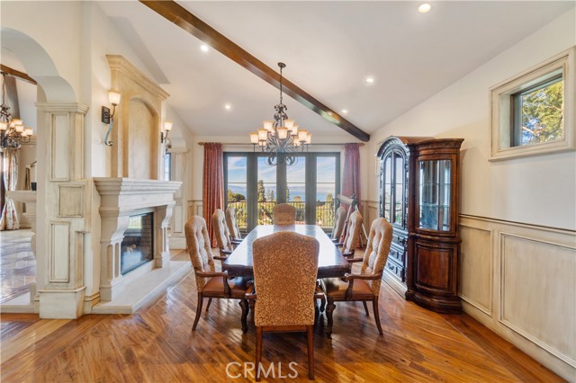 Dining Room with spectacular views.