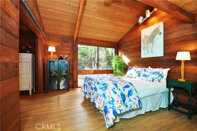 Bedroom 3 with wood floors