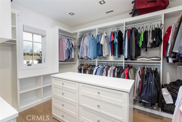 Master walk in closet