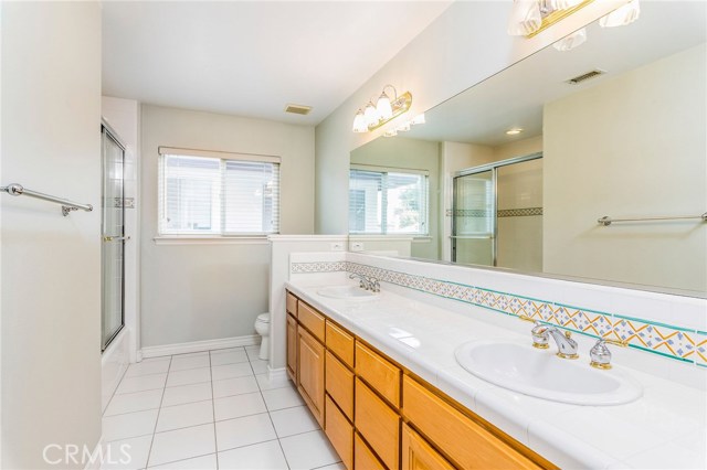 Bathroom #2, double sinks, large vanity