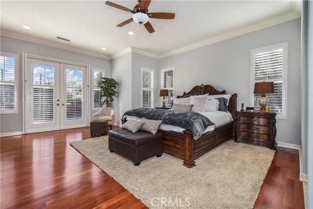 Amazing Master Suite with French Doors to the Back Yard.