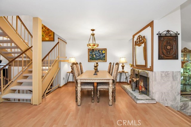 Dining Room with Fireplace