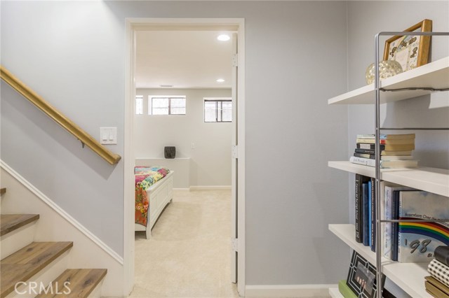 entrance to downstairs bedroom