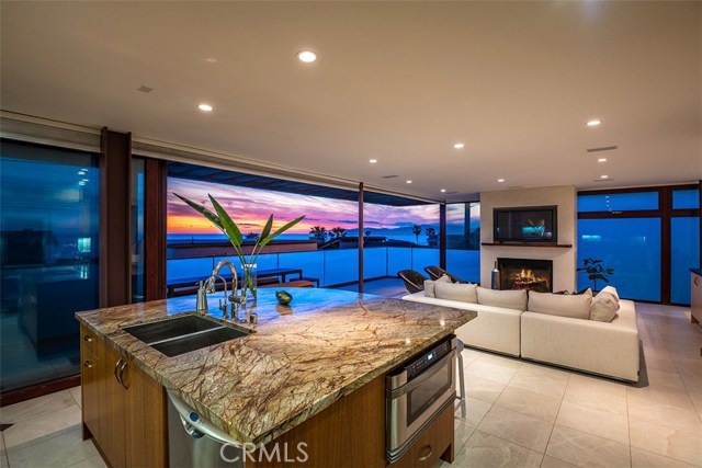 Kitchen looking into family room
