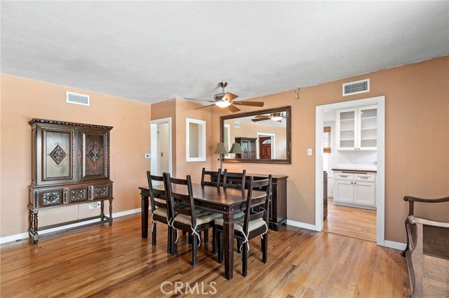 Upstairs unit dining area and entrance to kitchen