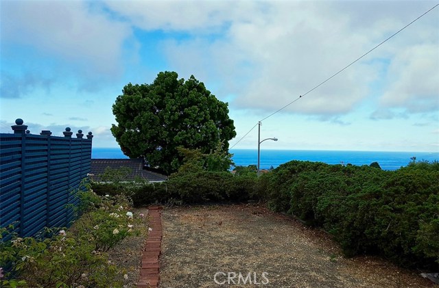 Ocean View from front yard of Property