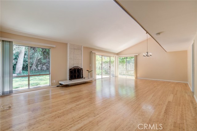 Living room and Dining room