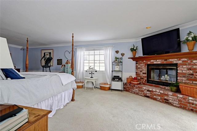 Master Bedroom with fireplace