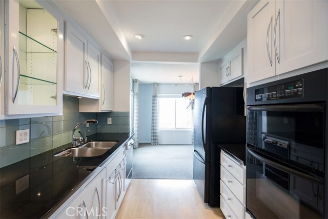 Cabinet & Recessed Lighting in Kitchen