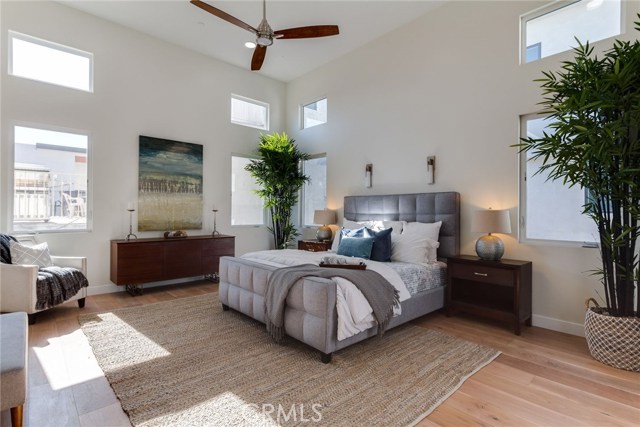 Master Bedroom with high ceiling, walk-in closet and its own patio