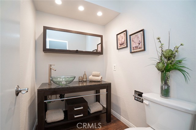 Powder Room with beautiful furnishings!