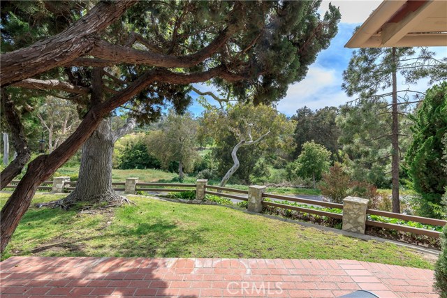 Porch overlooking the PV Golf Course