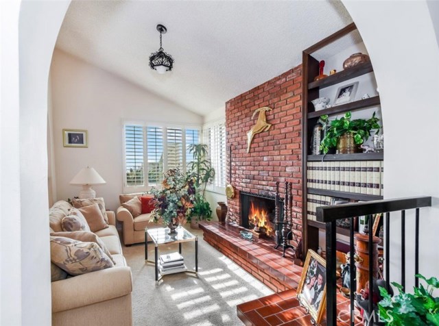 Library/Den with Cozy Fireplace