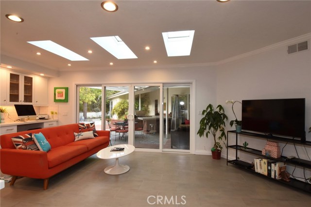 View looking toward the patio from the family room