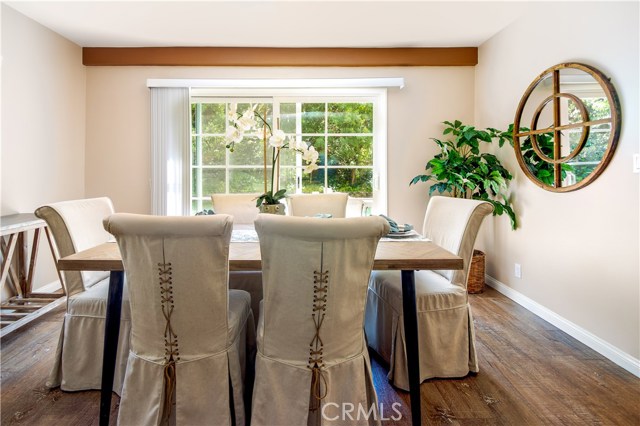 Sunny dining area