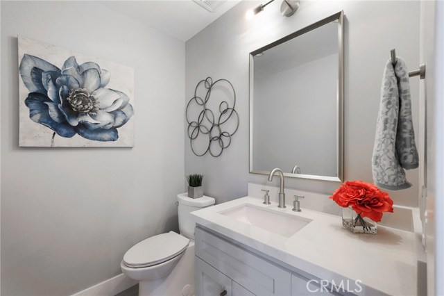 Downstairs powder room