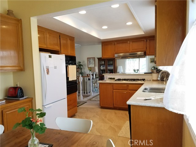 Kitchen eating area looking toward living room