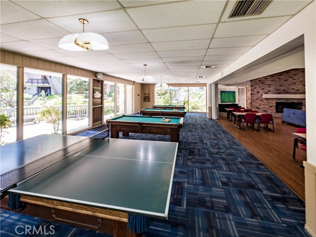 Billiards, card tables and paddle tennis.