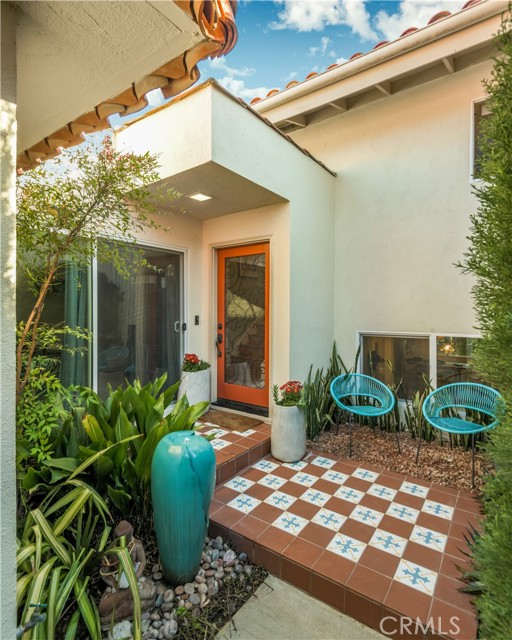 Gated courtyard entry Gated courtyard entry