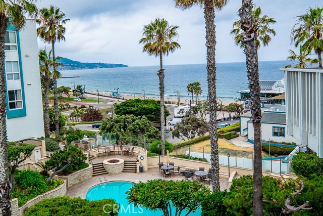 Looking Down on Village Pool and Ocean.  This is taken from the 630 Building.