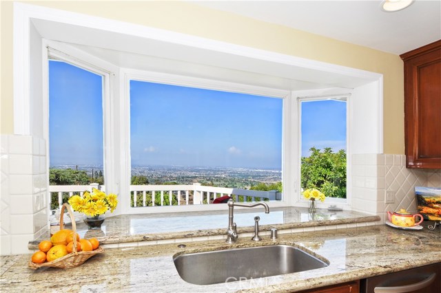 Panoramic View working at the sink