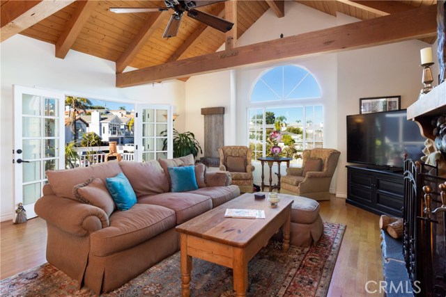 Large Front Bay Window and Side Balcony Allow the Outdoors In, Yet Plenty of Privacy.