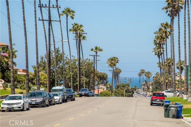 View from the corner (just two doors from your door) of the gorgeous ocean. Just 5 blocks away!