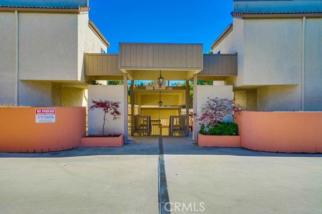 Entrance at stairs