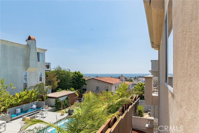 The Ocean View from the deck off of the kitchen leading to the Rooftop Deck.