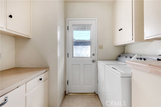 Proper Laundry Room with Ample Storage- Uppers & Lowers