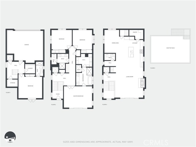 Floor Plan for 959 5th Street Unit A Hermosa Beach