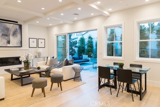 Beutiful fireplace adds a focal point of warmth and drama to the living space