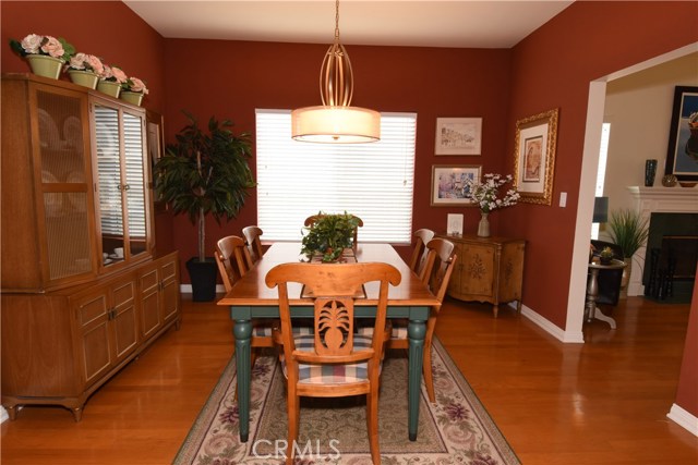 Warm, inviting formal dining room!