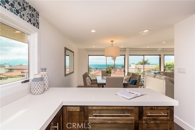 Kitchen with view to ocean