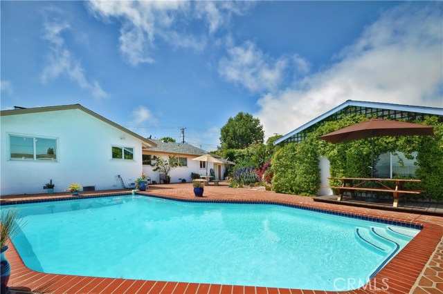 Pool looking towards house and bonus room