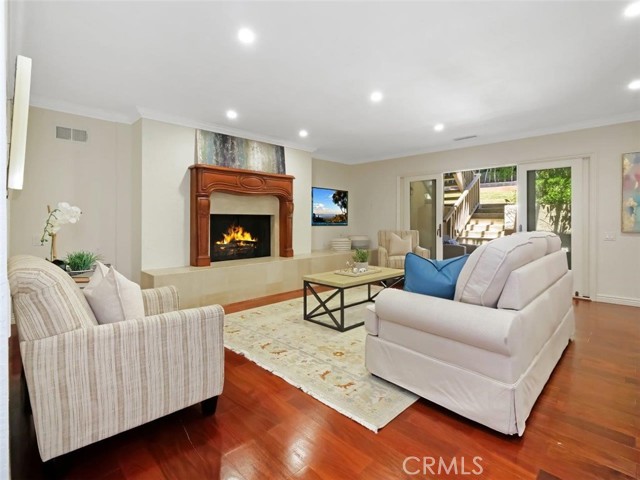 Second Family Room with Fireplace