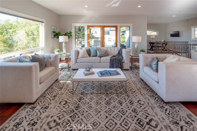 Spacious and light filled living room - ocean views!