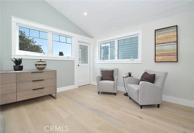 Sitting area in master bedroom